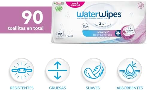 Higiene Corporal e Intima, 90 toallitas (3 paquetes), - Imagen 2