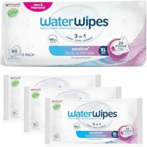 Higiene Corporal e Intima, 90 toallitas (3 paquetes),