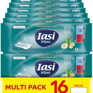 IASI Toallitas húmedas XL para adultos,