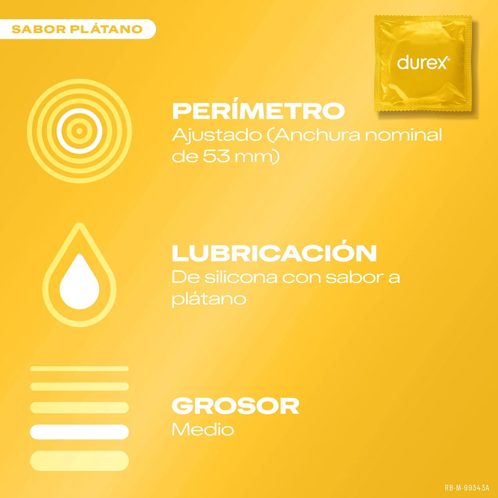Durex - Preservativos Saboreame para Mayor Sensación, sabor fresa. naranja. platano, manzana, - Imagen 2