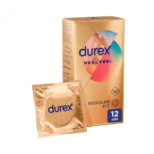 Durex - Preservativos Real Feel para Mayor Sensación Packs 12-24-48