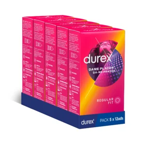 Durex - Preservativos Dame Placer para Mayor Sensación Pack 60 condones para un sexo seguro