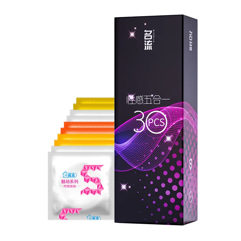 Condones súper ultrafinos 30 Uds productos de látex de goma Natural funda para pene - Imagen 5