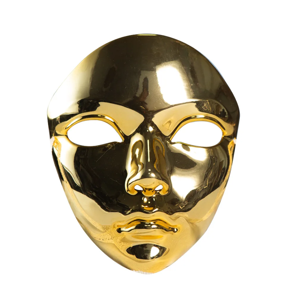 Máscara de mascarada de Color metálico, de cara completa para mujeres y hombres, - Imagen 5