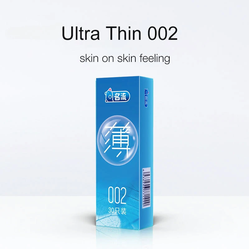 Condones súper ultrafinos 30 Uds productos de látex de goma Natural funda para pene - Imagen 4