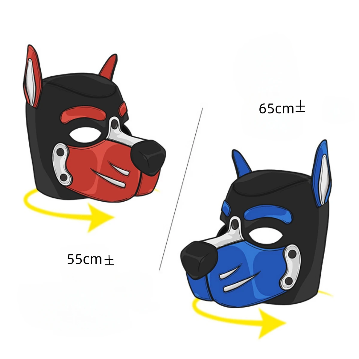 Disfraces sexys de moda Unisex, juego de marionetas de Halloween, juegos para parejas, máscaras fetiche de cara completa, capucha de látex, - Imagen 2
