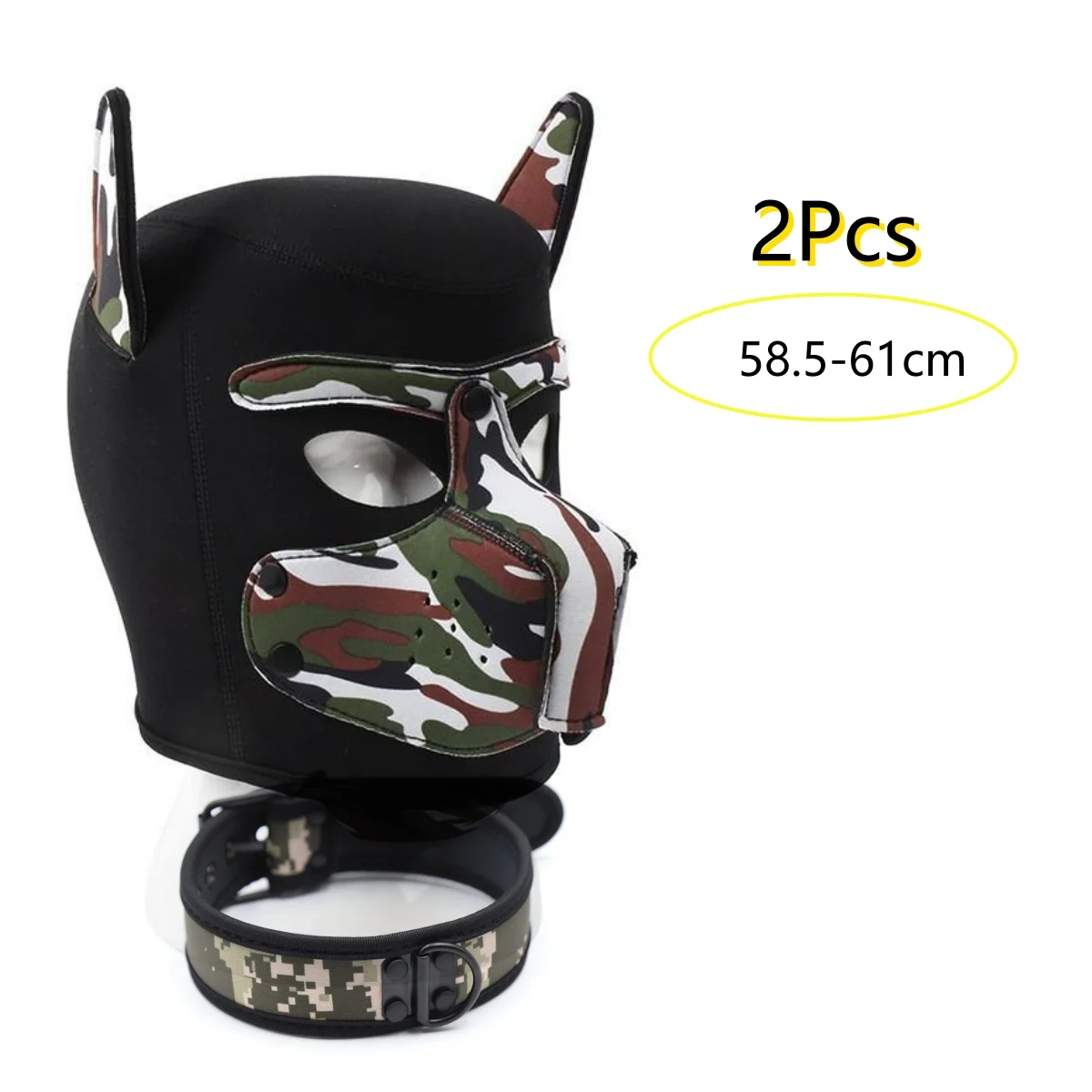 Accesorios para juegos de rol de animales para parejas, nueva máscara Sexy para perros, Cosplay de cachorros, disfraces exóticos, - Imagen 4