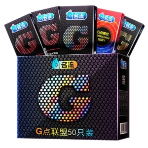 50 unids/caja 52MM condones lubricados ultrafinos funda de pene de látex de goma Natural