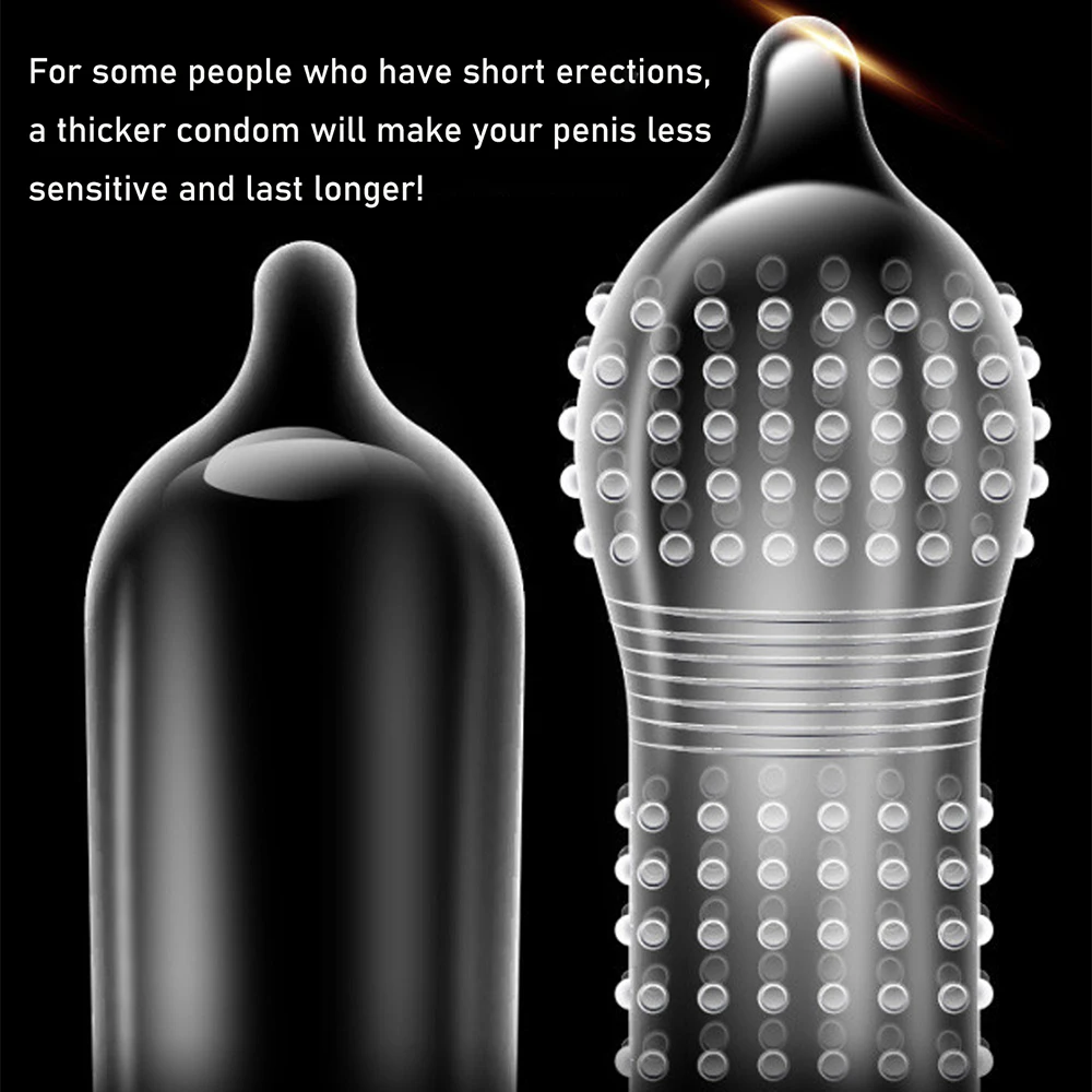 Condones ultrafinos retardan partículas grandes 12 Uds juguetes sexuales eróticos - Imagen 3