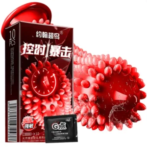 Condones de textura granulada, fundas para pene engrosadas para estimulación del clítoris, lubricación con ácido hialurónico, para sexo masculino adulto, para hombres mayores de 18 años