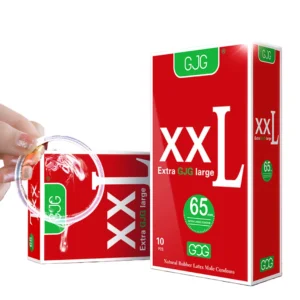 Condón de gran tamaño para hombres, Juguetes sexuales de 65mm, 10 piezas, estimulación Sexual