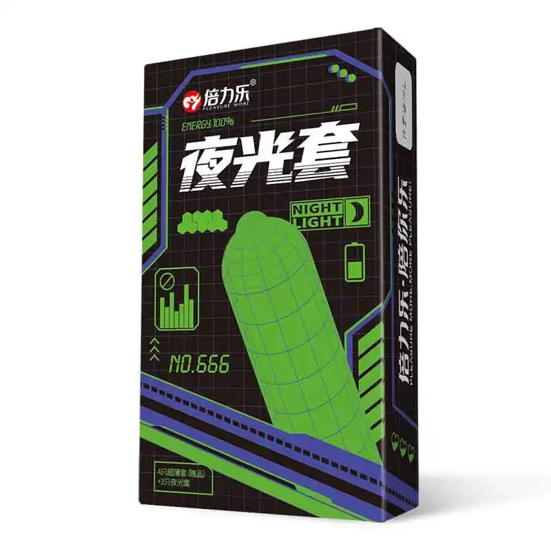 Condones fluorescentes para hombres y mujeres, preservativos de goma. - Imagen 6