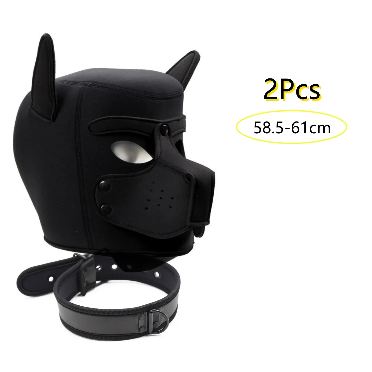 Accesorios para juegos de rol de animales para parejas, nueva máscara Sexy para perros, Cosplay de cachorros, disfraces exóticos, - Imagen 2