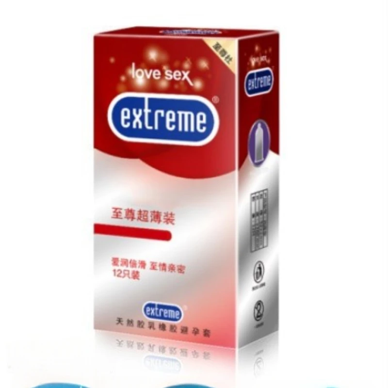 12 Uds. Condones para hombres, Juguetes sexuales, lubricante, funda para pene, productos sexuales, estimulación Vaginal, condones con punta ultrafina, suministros para adultos - Imagen 3