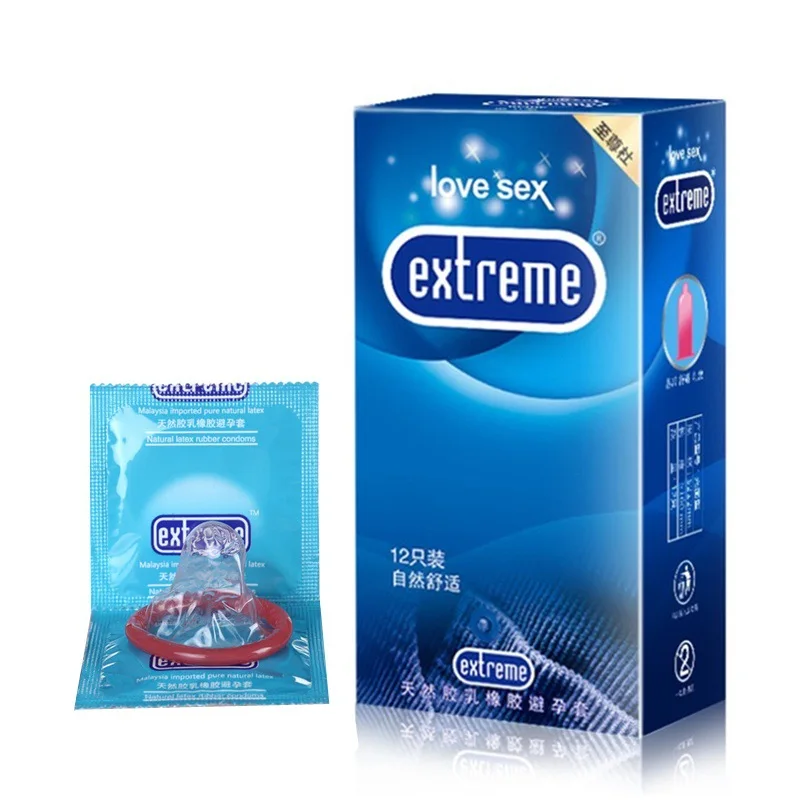 12 Uds. Condones para hombres, Juguetes sexuales, lubricante, funda para pene, productos sexuales, estimulación Vaginal, condones con punta ultrafina, suministros para adultos - Imagen 2