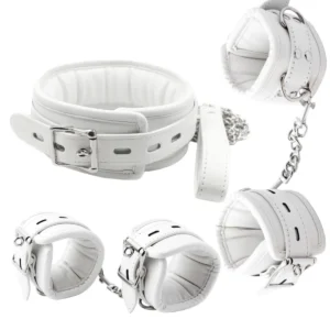Esposas de cadena de Metal de esponja de alta calidad, Collar de puño de tobillo, Kit de juguete sexual de Bondage BDSM, ataduras, Bondage BDSM, productos sexuales para adultos