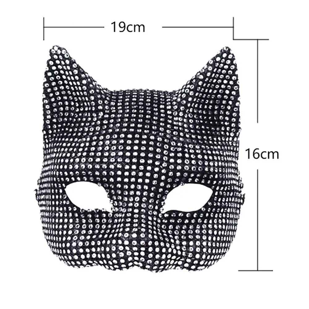 Máscaras de orejas de gato brillantes, máscara de gatito - Imagen 5