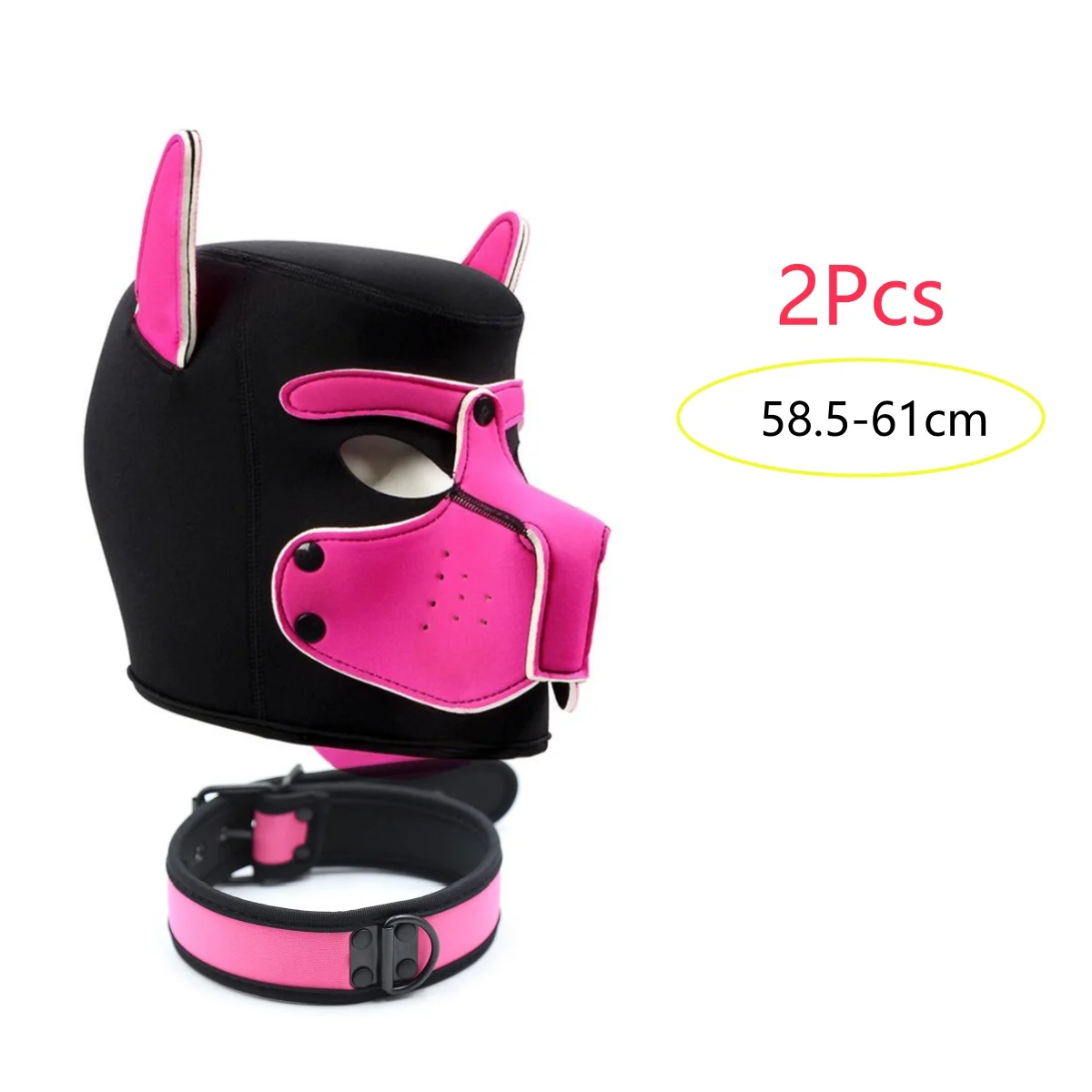 Accesorios para juegos de rol de animales para parejas, nueva máscara Sexy para perros, Cosplay de cachorros, disfraces exóticos, - Imagen 6