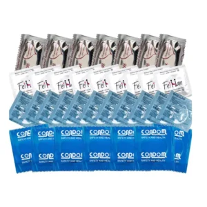 50/100 Uds condón ultrafino 52mm de ancho ácido hialurónico lubricación fundas para pene suministros anticonceptivos