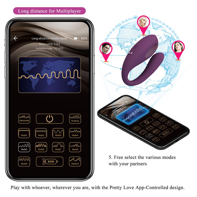 Aari Juguete para Parejas con Vibración y Golpeteo y APP - Imagen 6