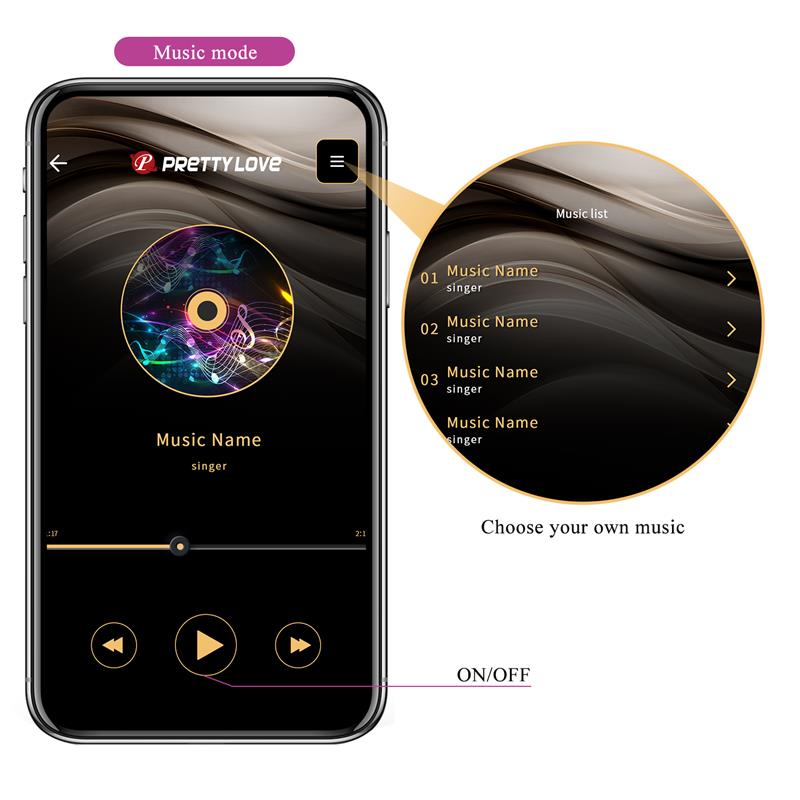 Abner Huevo Vibrador con App Lila - Imagen 5