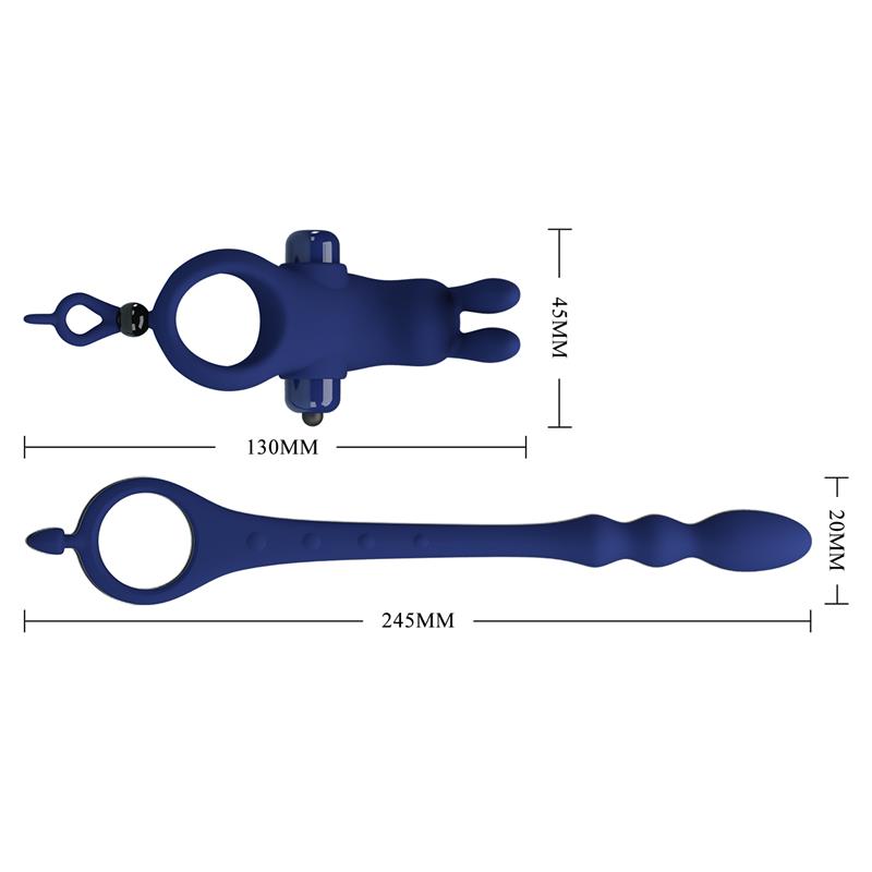 Anillo para el Pene con Cadena Anal - Imagen 4