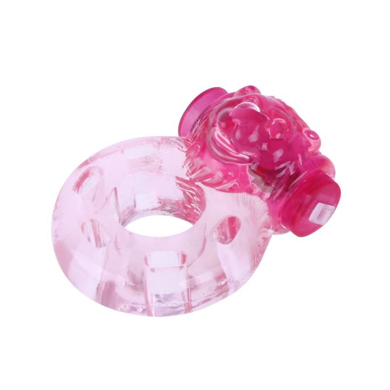 Anillo Vibrador Color Oso Rosa - Imagen 3