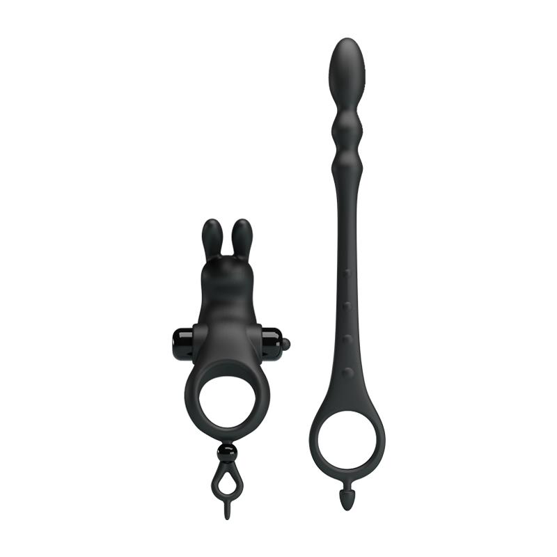 Anillo Vibrador con Cadena Anal Desmontable - Imagen 5