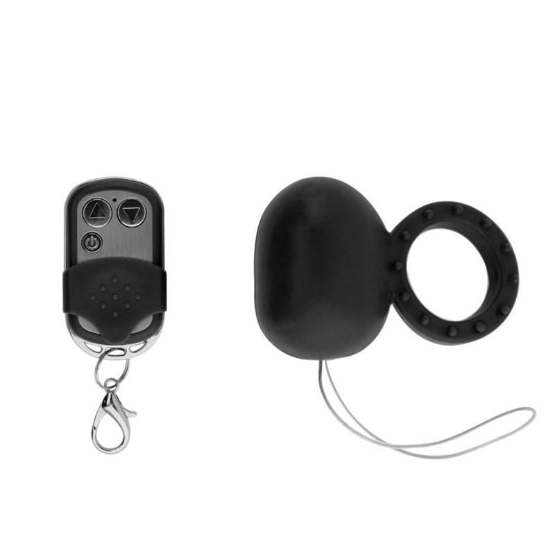 Anillo Vibrador con Control Remoto Negro - Imagen 3