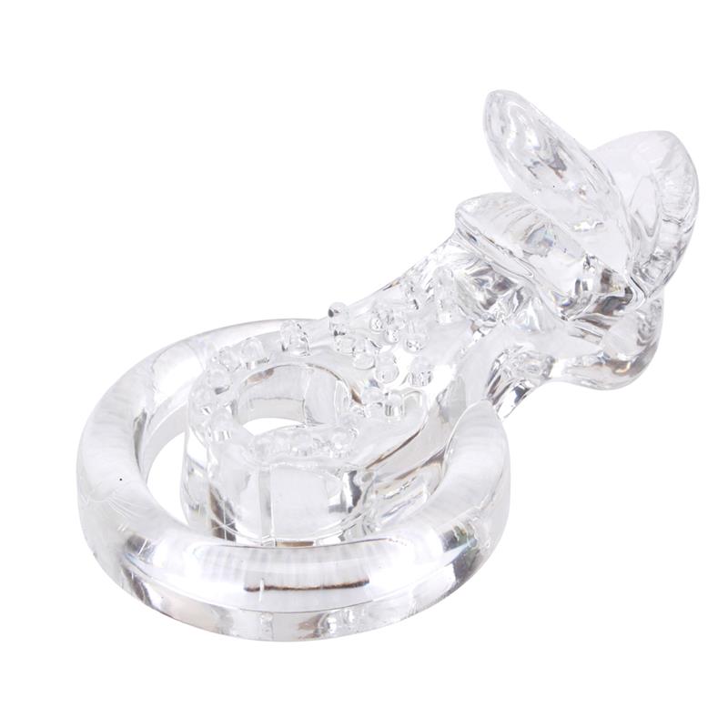 Anillo Vibrador para el Pene The Tongue Transparente - Imagen 4