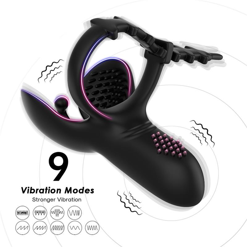 Anillo Vibrador para Pene y Testículos Ajustable - Imagen 3