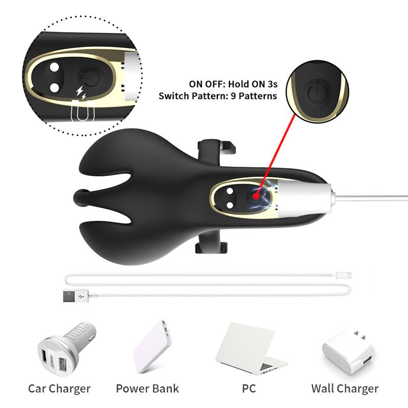 Anillo Vibrador para Pene y Testículos Ajustable - Imagen 5