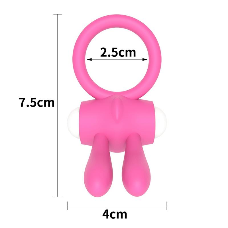 Anillo Vibrador Power Clit Rosa - Imagen 3