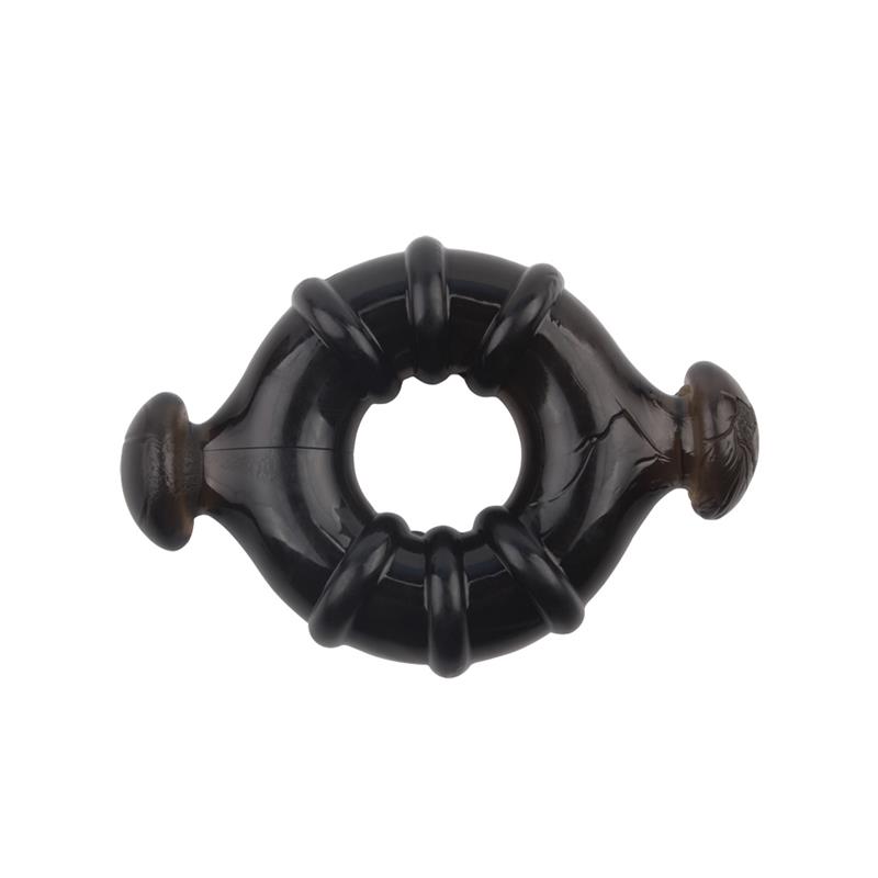 Anillos para el Pene Rudder Negro - Imagen 5