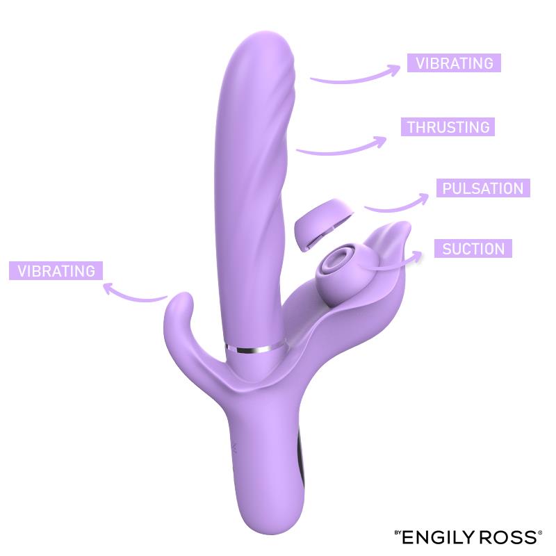 Apollo Vibrador con Thrusting, Tapping y Succión - Imagen 4