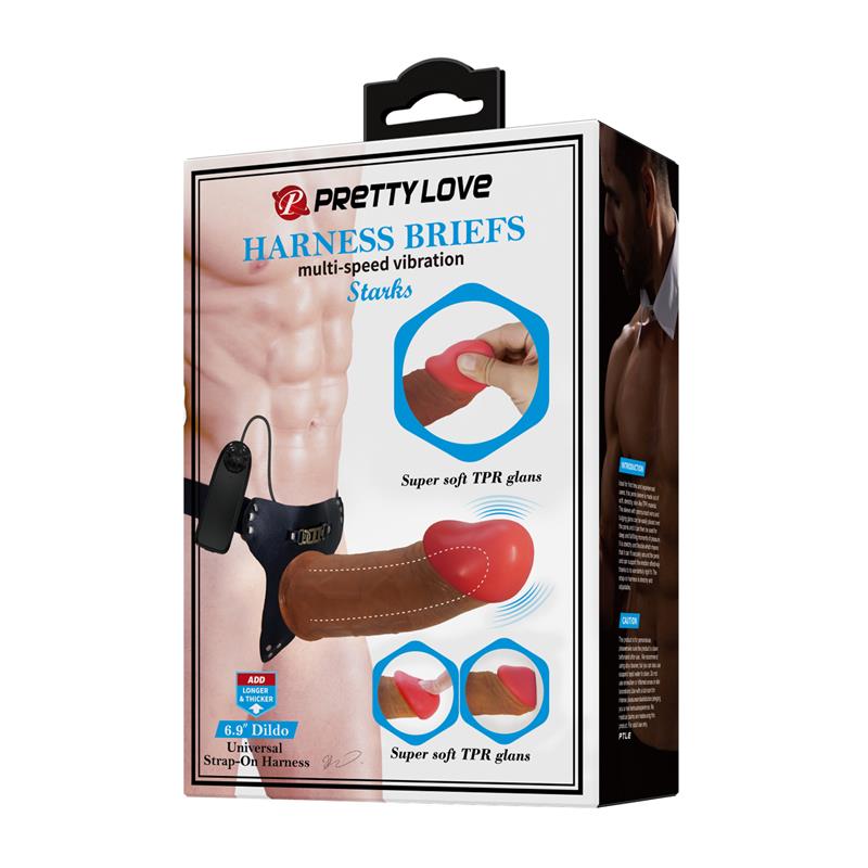 Arnés con Dildo Hueco y Vibración con Control Remoto Starks - Imagen 5