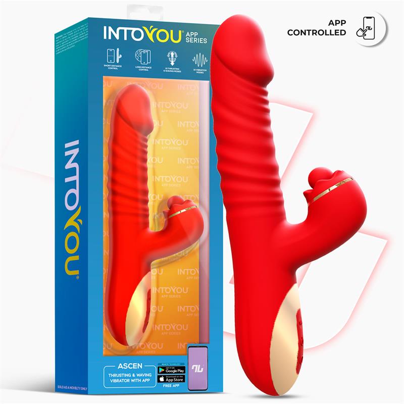 Ascen Vibrador con Thrusting y Waving y APP USB Magnético - Imagen 3