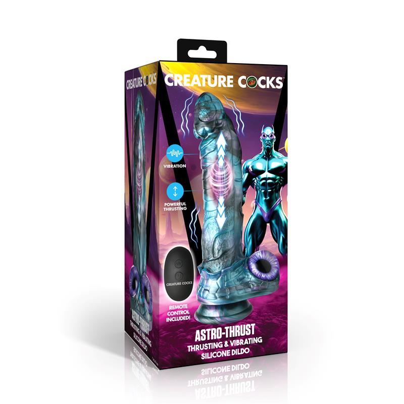 Astro-Thrust Dildo con Vibración y Thrusting - Imagen 3