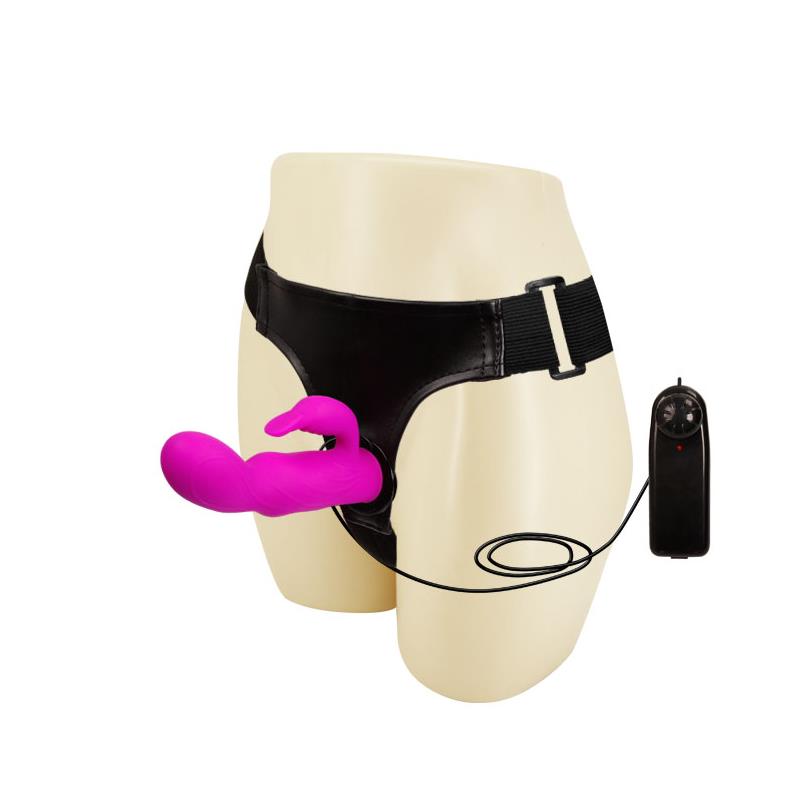 Baile Arnés con Dildo Púrpura 15 cm - Imagen 4