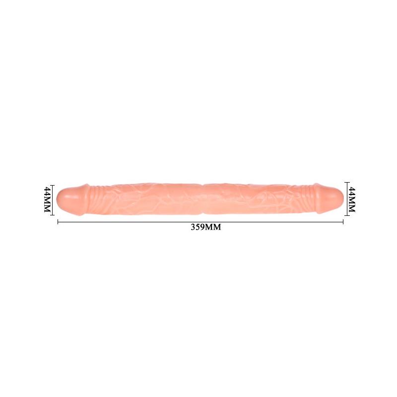 Baile Dildo Doble Color Natural - Imagen 4