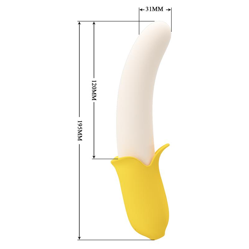 Banana Geek Vibrador con Thrusting USB - Imagen 4