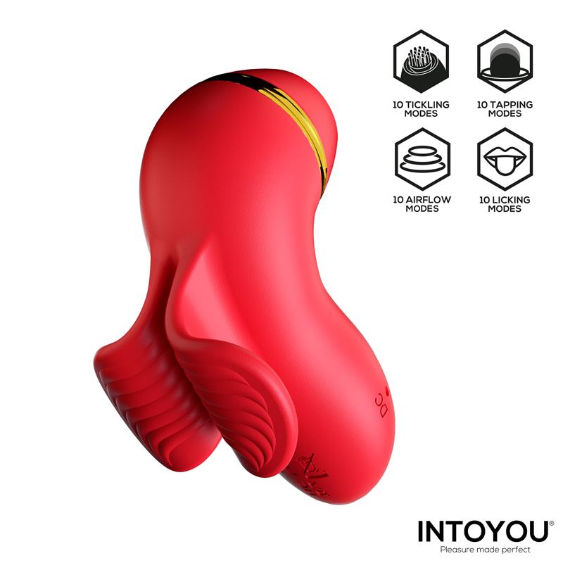 Beeny Estimulador con 4 Cabezales, Succión, Tapping, Tickling y Licking - Imagen 3
