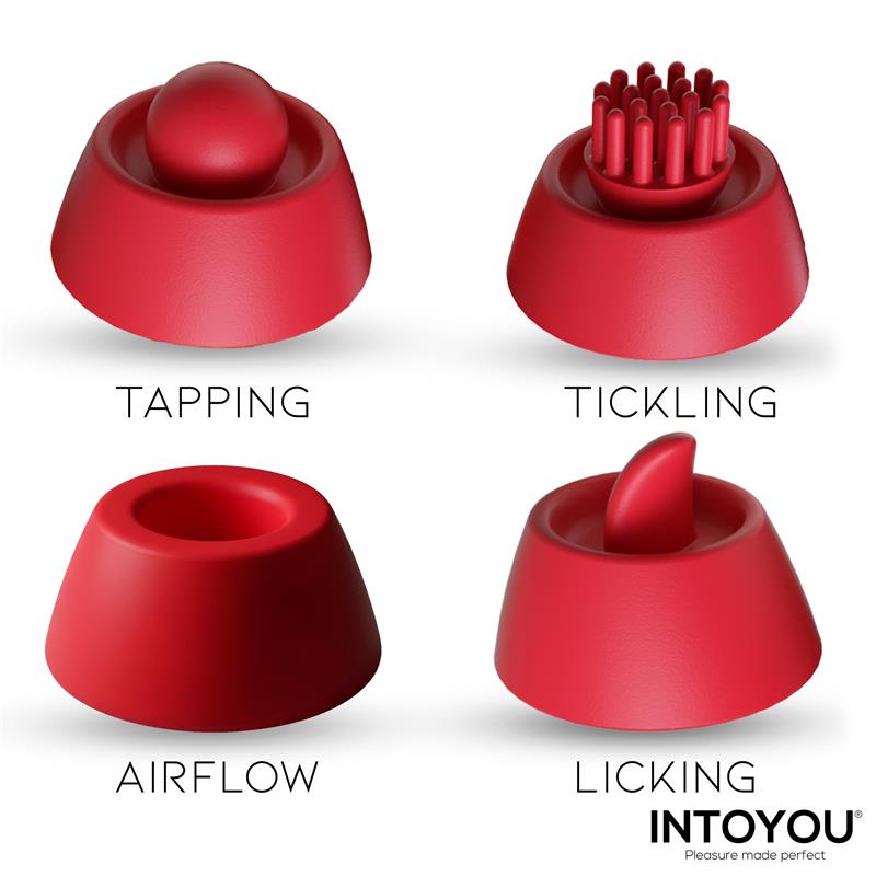 Beeny Estimulador con 4 Cabezales, Succión, Tapping, Tickling y Licking - Imagen 6