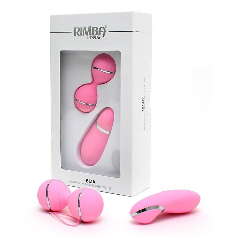 Bolas Kegel con Control Remoto y Estimulador Ibiza Rosa - Imagen 3