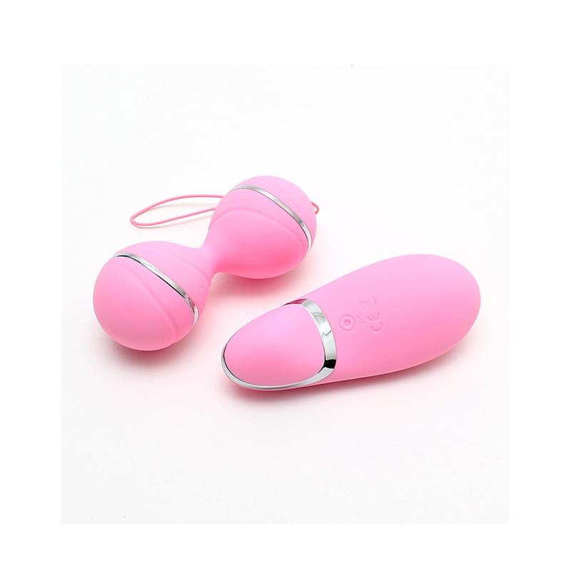 Bolas Kegel con Control Remoto y Estimulador Ibiza Rosa - Imagen 4