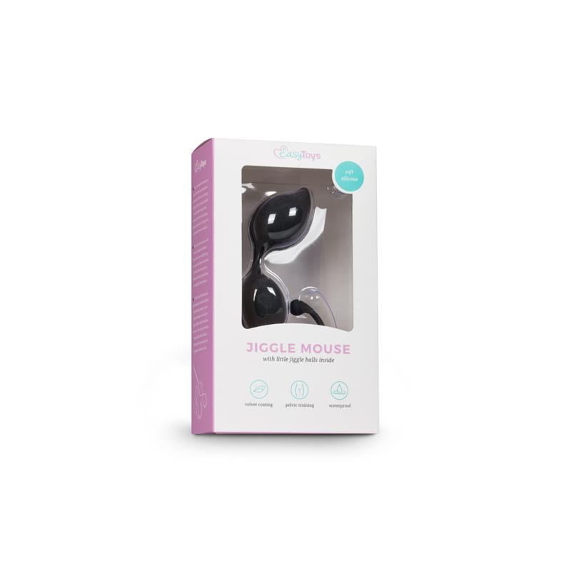 Bolas Vaginales Curvadas Silicona - Negras - Imagen 3