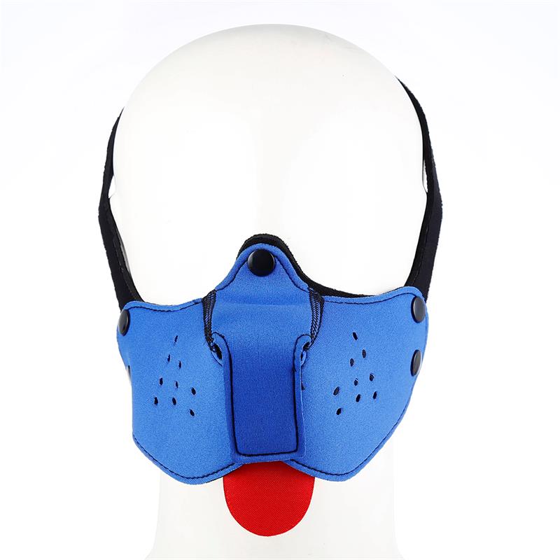 Bozal de Perro de Neopreno Desmontable y Ajustable Azul - Imagen 3