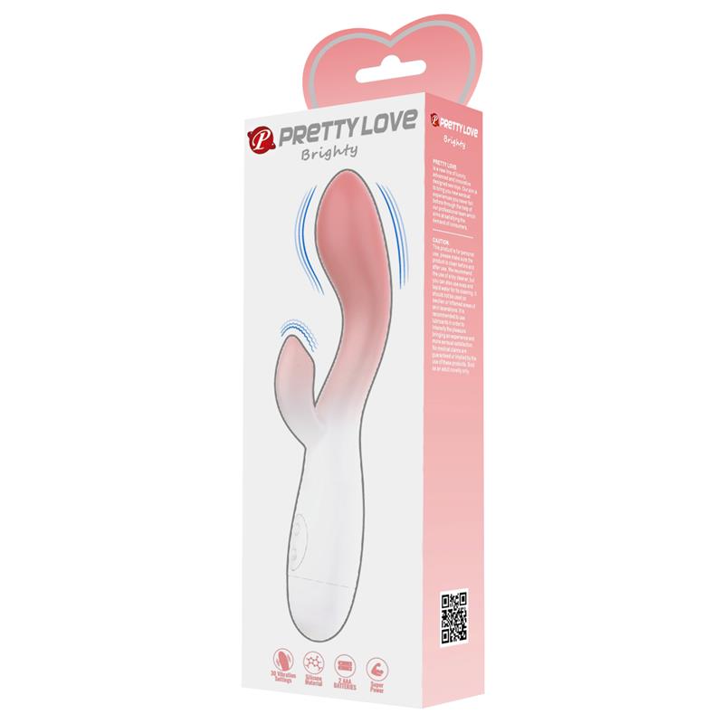 Brighty Vibrador Blanco y Rosa - Imagen 3
