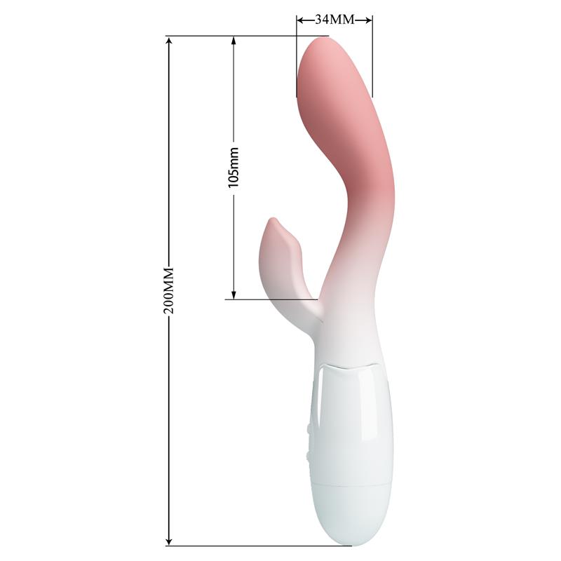 Brighty Vibrador Blanco y Rosa - Imagen 4