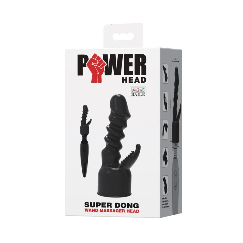 Cabezal Power Head Super Dong Negro - Imagen 4